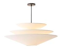 CSSYKV Suspension Moderne À Double Abat-jour En Lin Blanc, Suspension Nordique À Dôme Réglable, Lustre Vintage Pour Îlot De Cuisine, Chambre, Salle À Manger Ou Entrée.