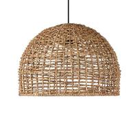 CSSYKV Suspension Rustique En Rotin, Lampe Suspendue De Style Campagnard En Osier Au-dessus D'une Table, Lustre En Rotin Style Wabi-sabi, Lanterne Vintage Suspendue Pour Salle À Manger, Salon