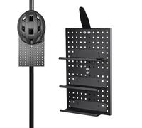 cSupporto per pannello forato in alluminio, supporto per bicicletta compatto, supporto per prolunga per moto da 8,47 pollici con struttura robusta, organizer da parete per garage, display per pannello