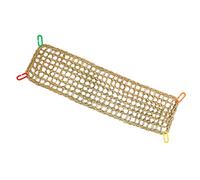 CSXMONEY Hamac pour oiseaux avec crochets, filet tissé en jonc de mer naturel, pour calopsitte, hamster, cochon d'Inde, rats, hamster, perruche