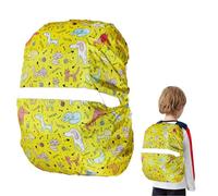 CSXMONEY Housse de sac à dos imperméable pour enfant, housse de sac à dos réfléchissante, pour garçons et filles, camping en plein air et randonnée, jaune, 85