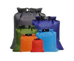 CSXMONEY Lot de 6 sacs étanches légers de grande capacité 8 L, 5 L, 3,5 L, 3 L, 2,5 L, 1,5 L, pour le camping, la randonnée, la pêche
