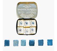 CSY galerie d'art Ensemble de peinture aquarelle métallique faite à la main Palette de couleurs à l'eau nacrée Teintes nacrées, pour illustrations, calligraphie, (Mermaid Coast)