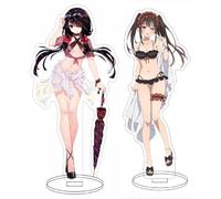 CSYJYMCFX Anime Date a Live Tokisaki Kurumi Figure Acrylique Stand | 15 CM Figure Double Face | Décoration de Bureau Collections Cadeaux (5)