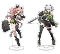 CSYJYMCFX Game Zenless Zone Zero Nicole Ellen Anbys Figure Acrylique Stand | 15 CM Figure Double Face | Décoration de Bureau Collections Cadeaux (2)