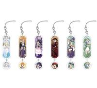 CSYJYMCFX Lot de 6 Pendentifs - Bracelets - Boucles - Chaînes Pour Téléphones Portables Anime Date a Live Tokisaki Kurumi Yatogami Tohka Tobiichi Origami - Personnages Kawaii, Idéal pour Cadeau Otaku