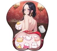 CSYJYMCFX One NaMi Nico Robin Piece Tapis de souris antidérapant en silicone avec repose-poignet 3D | Coussin ergonomique en gel pour confort et soulagement de la douleur (1)