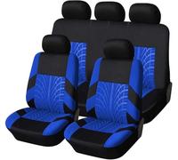 CSYKKL Ensembles Housses Siège Auto pour Skoda Kodiaq/Kodiaq GT 2017-2025,Respirantes Antidérapantes Siège Protection,Avant/Arrière Protection Complète Couverture Siege,B/Blue