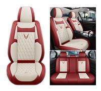 CSYKKL Housses de Siège Voiture pour Ford Puma St-Line X 2020-2024,Ensemble Complet Cuir PU Premium Imperméable Respirant Nonslip,Protection Anti Tache pour Avant Et Arrière,D/Red