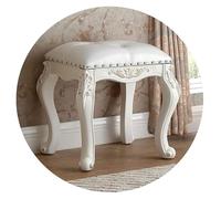 CSYQPDMBDL Banc de Piano, Banquette pour Piano, Chaise de Coiffeuse Tabouret de Piano Banc de Coiffeuse en Bois Tabouret de Salle à Manger Tabouret de canapé Tabouret en Bois d'hévéa(White)