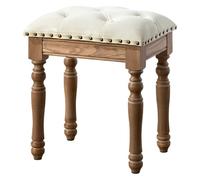 CSYQPDMBDL Banc de Piano, Banquette pour Piano, Chaise de Coiffeuse Tabouret de Piano Tabouret de Coiffeuse en Bois Tabouret à Langer d'entrée Tabouret de Salle à Manger(White)
