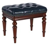 CSYQPDMBDL Banc de Piano, Banquette pour Piano, Chaise de Coiffeuse, Tabouret de Piano, Tabouret de Coiffeuse, Tabouret de Maquillage en Bois Massif, Repose-Pieds Confortable, Banc à Chaussures(Blue)
