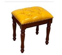 CSYQPDMBDL Banc de Piano, Banquette pour Piano, Chaise de Coiffeuse, Tabouret de Piano, Tabouret de Maquillage Domestique, Banc de Coiffeuse en Bois Massif, Tabouret à Langer d'entrée(Yellow)