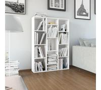 CSYQPDMBDL Bibliothèque, Étagère de Rangement, Étagère de Rangement, étagère de Rangement sur Pied, unité de Rangement for Salon, Maison, Bureau, Meubles, bibliothèque(High Gloss White)