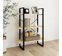 CSYQPDMBDL Bibliothèque, Étagère de Rangement, Étagère de Rangement sur Pied, unité de rayonnage for Salon, Maison, Bureau, Meubles, bibliothèque(Natural)