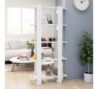CSYQPDMBDL Bibliothèque, Étagère de Rangement, Étagère de Rangement sur Pied, unité de rayonnage for Salon, Maison, Bureau, Meubles, bibliothèque(High Gloss White)