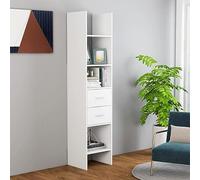CSYQPDMBDL Bibliothèque, Étagère de Rangement, Étagère de Rangement sur Pied, unité de rayonnage for Salon, Maison, Bureau, Meubles, bibliothèque(White)