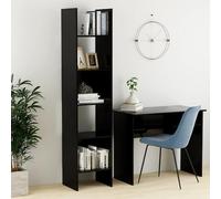 CSYQPDMBDL Bibliothèque, Étagère de Rangement, Étagère de Rangement sur Pied, unité de rayonnage for Salon, Maison, Bureau, Meubles, bibliothèque(Black)