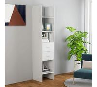 CSYQPDMBDL Bibliothèque, Étagère de Rangement, Étagère de Rangement sur Pied, unité de rayonnage for Salon, Maison, Bureau, Meubles, bibliothèque(High Gloss White)
