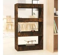 CSYQPDMBDL Bibliothèque, Étagère de Rangement, Étagère de Rangement sur Pied, unité de rayonnage for Salon, Maison, Bureau, Meubles, bibliothèque(Smoked Oak)