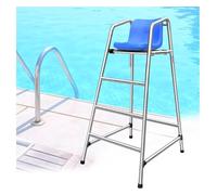 CSYQPDMBDL Chaise de Sauveteur pour Piscine, Chaise de Sauveteur for Piscine et Parc Aquatique, avec siège, Crochet et Trou for Parasol(H-150CM/59.1INCN/4.9FT)