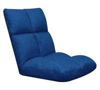 CSYQPDMBDL Chaise de Sol Pliante, Chaise de Sol Pliable, Fauteuil de Sol Pliant à réglage Multi-Niveaux for Chambre Simple avec Dossier, Petit canapé for Baie vitrée(Dark Blue)
