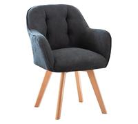 CSYQPDMBDL Chaises de Salle à Manger,Chaise de Salle à Manger Chaise de Salle à Manger Moderne, Confortable, Dossier incurvé et épais, avec Cadre en Bois Dur(Dark Gray)