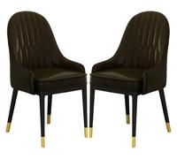 CSYQPDMBDL Chaises de Salle à Manger,Chaise de Salle à Manger Chaises de Cuisine et de Salle à Manger avec Dossier Haut et Pieds en métal(L)