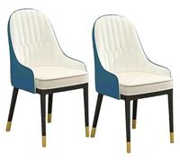 CSYQPDMBDL Chaises de Salle à Manger,Chaise de Salle à Manger Lot de 2 chaises de Salle à Manger avec Dossier Haut et Pieds en métal, for Restaurant, Salon, Chambre à Coucher, Salle à Manger(A)