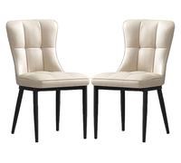 CSYQPDMBDL Chaises de Salle à Manger,Chaise de Salle à Manger Lot de 2 chaises de Salle à Manger avec Pieds et Assise en métal for Salon et Chambre(B)