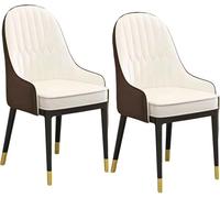 CSYQPDMBDL Chaises de Salle à Manger,Chaise de Salle à Manger Lot de 2 chaises de Salle à Manger avec Dossier Haut et Pieds en métal, for Restaurant, Salon, Chambre à Coucher, Salle à Manger(C)