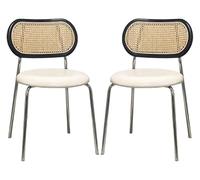 CSYQPDMBDL Chaises de Salle à Manger,Chaise de Salle à Manger Lot de 2 chaises de Salle à Manger avec Pieds en métal for Chambre/Salon/Magasin(A)
