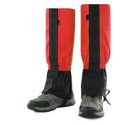 CSYQPDMBDL Guêtres de Randonnée, Guêtre Randonnée, Conception à Crochet et Boucle for Un Retrait Facile, for la randonnée, Le Trekking, l'escalade et Le Ski(Red)