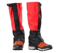 CSYQPDMBDL Guêtres de Randonnée, Guêtre Randonnée, Guêtres Anti-Rayures for Raquettes à Neige, for la Marche, l'alpinisme, la randonnée et Les balades en Raquettes(Red,Small)
