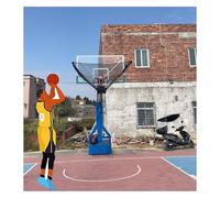 CSYQPDMBDL Machine De Retour De Ballon De Basket-Ball, Filet de Retour de tirs de Basketball Suspendu, Portable et Automatique, for entraîneur de Ballon