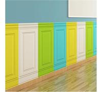 CSYQPDMBDL Panneaux Muraux Rembourrés, Autocollant Brique, carrelage Mural, Protection Anti-Collision for Chambre(Yellow+White+Green+Blue,40PCS)