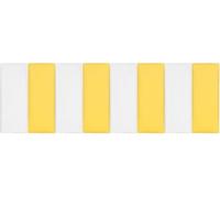 CSYQPDMBDL Panneaux Muraux Rembourrés, Rembourrage Mural 3D Anti-Collision, Autocollant insonorisant Mural, Coussin de Repos carré(White+Yellow,160x50cm)