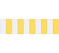 CSYQPDMBDL Panneaux Muraux Rembourrés, Rembourrage Mural 3D Anti-Collision, Autocollant insonorisant Mural, Coussin de Repos carré(White+Yellow,200x50cm)