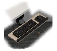 CSYQPDMBDL Plateau de Clavier, Support Clavier, Plateau de Clavier Rotatif sous Le Bureau, Hauteur/Inclinaison réglable, for Bureau de Jeu à Domicile(Oak,75cm/30)