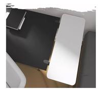 CSYQPDMBDL Plateau de Clavier, Support Clavier, Plateau d'extension de Bureau sans perçage, Plateau de Clavier Pliable, Support de coude for Bureau Assis-Debout(White,60x24cm)