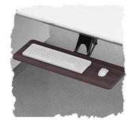 CSYQPDMBDL Plateau de Clavier, Support Clavier, Tiroir à Clavier pivotant sous Le Bureau, Angle réglable, Extension de Bureau coulissante for la Saisie et Le Travail de Bureau(Walnut,75CM/30IN)