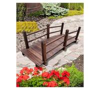 CSYQPDMBDL Pont de Jardin en Bois, Pont piétonnier extérieur en Arc avec Garde-Corps, Pont piétonnier Rustique for l'aménagement paysager d'un Chemin d'arrière-Cour(180cm (6ft))