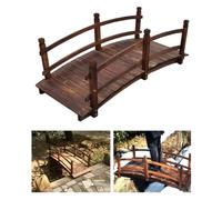 CSYQPDMBDL Pont en Bois avec Balustrade, Pont piétonnier extérieur for pelouse, Petit Pont décoratif/Pont d'étang en Arc/Pont d'allée de Jardin