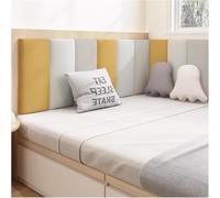 CSYQPDMBDL Rembourrage Mural Anti-Collision, Panneau Mural 3D Anti-Collision rembourré, Autocollant Mural en éponge for Chambre à Coucher(White+Gray+Yellow,80x50cm)
