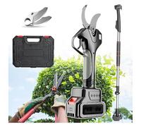 CSYQPDMBDL Sécateur Électrique sans Fil, Sécateur sans Fil, Sécateur électrique for Jardin, 2 Batteries et rallonge de 2,1 m de Haut, for Arbres et Branches