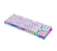 CSZH Clavier mécanique câblé USB 2.0 avec rétro-éclairage RGB Blue Keyboard Switch pour PC de Jeu et Un Score Blanc avec câble de 1,8 m