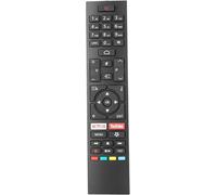 Ct-8557 Rc43157 Télécommande Compatible Avec Toshiba Tv 24Wa2063Da 32Wa2063Da 43Ua2063Da 49Ua2063Dg 50Hak6151 55Ua2063Dg 58Ua2063Dg 65Ua2063Dg Remplacement Contrôleur Avec Netflix Et Youtube[X1529]