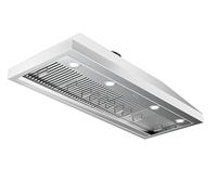 CT Copper Tailor - Hotte d'aération intégrée de 121,9 cm 1150 CFM avec ventilateur à 4 vitesses, lumière LED, filtre à déflecteur lavable au lave-vaisselle, acier inoxydable