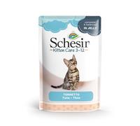 CT-TRONICS Schesir Kitten Nourriture humide pour chats de 0 à 1 an (thon en gelée environ 20 x 85 g)