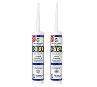CT1 - Mastic de construction et tube adhésif pour pratiquement n'importe quel matériau (lot de 2)